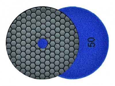 Disc pentru slefuirea uscata a gresiei portelanata, 125 mm, granulatie 50, Geko G78937 foto
