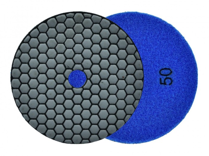 Disc pentru slefuirea uscata a gresiei portelanata, 125 mm, granulatie 50, Geko G78937