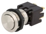 Comutator Anti-Vandalism DPST-NO 12A 250VAC IP64 &Oslash;19mm