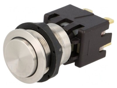 Comutator Anti-Vandalism DPST-NO 12A 250VAC IP64 &amp;Oslash;19mm foto