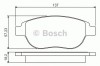 Set placute frana,frana disc PEUGEOT 207 (WA, WC) (2006 - 2016) BOSCH 0 986 495 225
