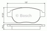 Set placute frana,frana disc PEUGEOT 206 Hatchback (2A/C) (1998 - 2016) BOSCH 0 986 495 225