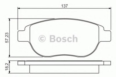 Set placute frana,frana disc PEUGEOT 207 (WA, WC) (2006 - 2016) BOSCH 0 986 495 225 foto
