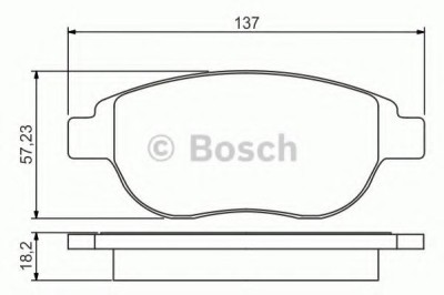 Set placute frana,frana disc PEUGEOT 307 CC (3B) (2003 - 2016) BOSCH 0 986 495 225 foto