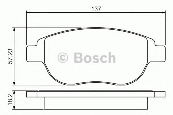 Set placute frana,frana disc PEUGEOT 207 (WA, WC) (2006 - 2016) BOSCH 0 986 495 225