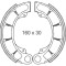 Set saboti frana spate - Honda FES Pantheon (98-02) 2T 125-150cc - FES Foresight (98-00) 4T 250cc - TRX 350-400-420-450cc