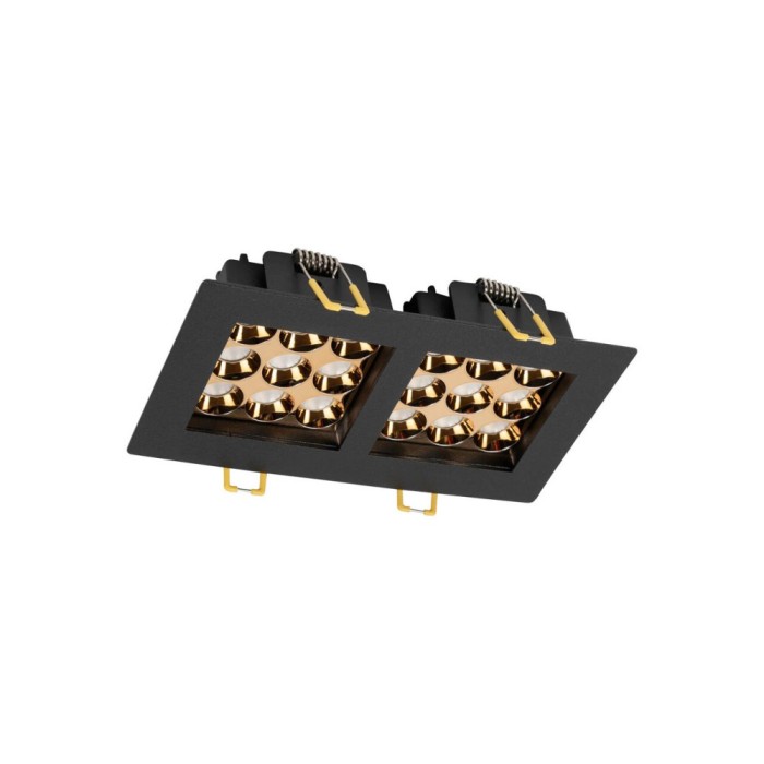 Spot LED patrat Roma SQ DB 9 24W 4000K, negru, Metsan