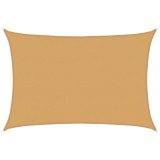 Cumpara ieftin Panza parasolar, nisipiu dreptunghiular 5x7 m HDPE 160 g/m&sup2;
