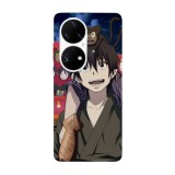 Husa compatibila cu Huawei Nova Y70 model Rin and Kuro Blue Exorcist, Silicon, TPU, Viceversa, Transparent, Carcasa