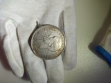 5 Lei 1906 Carol I - 40 Ani de Domnie, Argint, stare aUNC cu Luciu și Patină Aurie