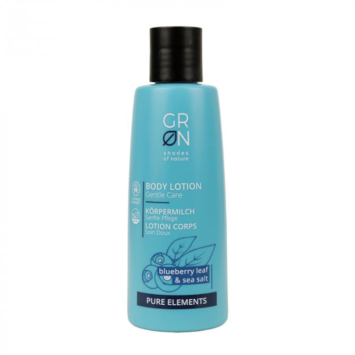 Lotiune de corp sensitive Bio Organica Pure Elements cu sare de mare si frunze de afin 200ml