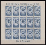 ROMANIA 1947-LP 210a-CGM POSTA AERIANA -COALA DE 15 TIMBRE MNH