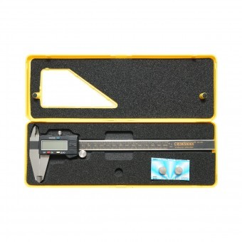 Subler digital profesional 200mm, scala dubla mm/inch, masuratoare interioara, exterioara, adancime Crownman foto