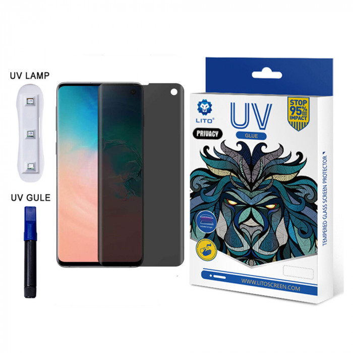 LITO - 3D UV Folie sticla - Samsung Galaxy S10 - PRIVACY