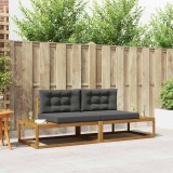 vidaXL Set de canapele de exterior 2 Bucată Natural și Antracit 3368125