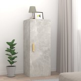 vidaXL Dulap de perete, gri beton, 34,5x34x90 cm, lemn compozit