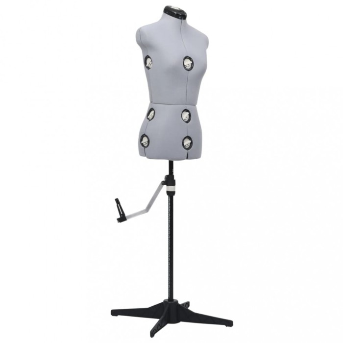 Forma pentru rochie femeie reglabila gri, dimensiune S 33-40