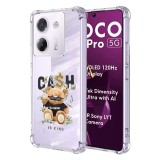 Husa antisoc pentru xiaomi poco m7 pro 5g - airbag tpu, col&Egrave;uri ranforsate - cash is king