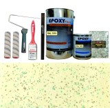Cumpara ieftin Kit Complet Vopsea Epoxidica Crem Green Sea, ABW Royal