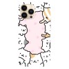 Husa compatibila cu Apple iPhone 15 Pro Max model Kawaii cats, Silicon, TPU, Viceversa, Transparent, Carcasa