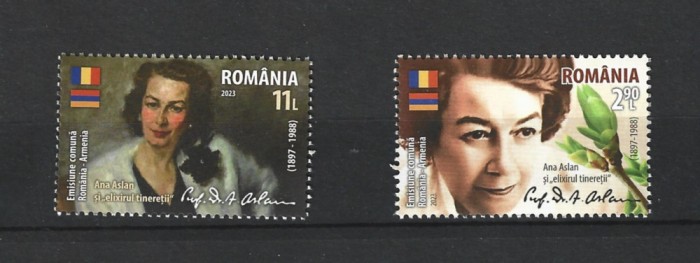 ROMANIA 2023 - ANA ASLAN SI &quot;ELIXIRUL TINERETII&quot;, MNH - LP 2411