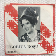 florica rosu disc single 7" vinyl EPC 10750 muzica populara banat folclor 1982