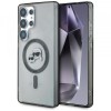 Husa MagSafe pentru Samsung Galaxy S25 Ultra S938, Karl Lagerfeld, IML Metal Karl &amp; Choupette&#039;s Heads, Neagra