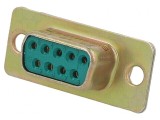 Mufă D-Sub 9-Pin Mamă Pe Cablu Cu Fixare Prin Șuruburi
