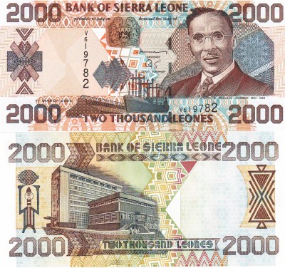 Sierra Leone 2 000 Leones 01.03.2003 UNC foto