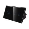Intrerupator Triplu + Dublu cu Touch din Sticla LUXION SmartElectro IntelligentHouse