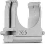 Set 100 buc cleme 25mm PVC pentru prindere tuburi teava conectabile, Elettrocanali