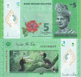 MALAEZIA 5 ringgit 2012 polymer UNC!!!