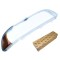 Dispersor far, geam BMW Seria 5 (E39), 09.2000-06.2004, TYC, fata, partea dreapta, din plastic; transparent cu semnalizare galbena;