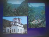 HOPCT LOT 4166 -3 CARTI POSTALE-MANASTIREA TISMANA -JUD GORJ -NECIRCULATE, Necirculata, Printata