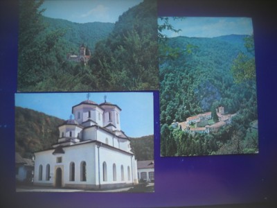 HOPCT LOT 4166 -3 CARTI POSTALE-MANASTIREA TISMANA -JUD GORJ -NECIRCULATE foto
