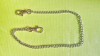D22-Lant ceas buzunar argintiu metal cromat. Lungime 49 cm. Stare foarte buna.