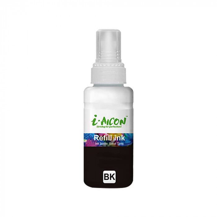 Flacon Cerneala I-Aicon T6731 Negru, Compatibil cu Epson EcoTank, 70 ml, Cartus Cerneala Imprimanta, Flacon Cerneala Imprimante, Cerneala Imprimante I