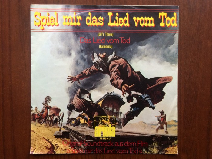 ennio morricone once upon a time in the west disc single vinyl muzica film VG+