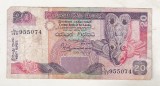 Bnk bn Sri Lanka 20 rupii 2001 uzata