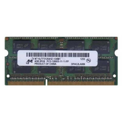 Memorie Laptop Micron 4GB DDR3 PC3 12800S 1600Mhz CL11 MT16JTF51264HZ foto