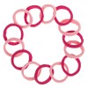 Set Elastice Păr, Frotte, 14 Bucăți, Culoare Fucsia și Roz, Oem