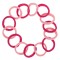 Set Elastice Păr, Frotte, 14 Bucăți, Culoare Fucsia și Roz