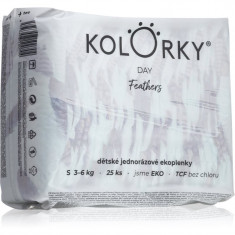 Kolorky Day Feathers scutece ECO de unică folosință marimea S 3-6 Kg 25 buc