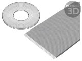 Cablu Bandă 0,635mm Litat Cu 50x30AWG Neecranat Gri
