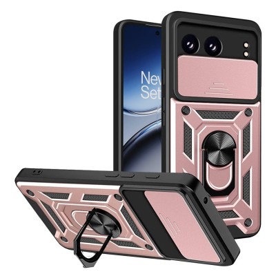 Husa OnePlus Nord 4 protectie camera Techsuit CamShield Series, roz foto