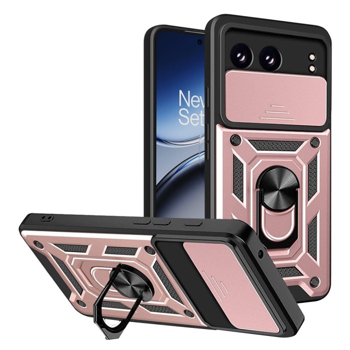 Husa OnePlus Nord 4 protectie camera Techsuit CamShield Series, roz