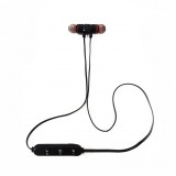 Casti audio Bluetooth, Magnetice, Microfon, Light Weight, Negru/Rosu