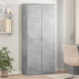 vidaXL Dulap &icirc;nalt, gri beton, 80x35x180 cm, lemn prelucrat 3276654