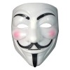 Masca Anonymous Vendetta Alba, Plastic, IdeallStore&reg;, Universala, Elastic