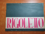 Program teatrul de opereta si balet 1966-rigoletto de g.verdi,autograf v.bezetti